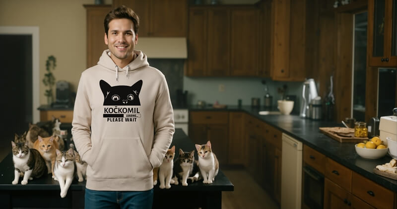 Kočkomil pánská mikina